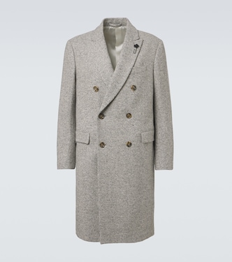Manteau en laine vierge à chevrons | Lardini