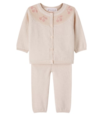 Baby Set Jenny aus Wolle und Baumwolle | Bonpoint