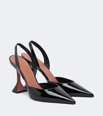 Holli patent leather slingback pumps | Amina Muaddi
