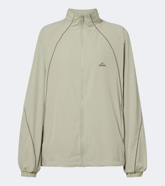 Stretch Nylon oversized track jacket | NikeSKIMS
