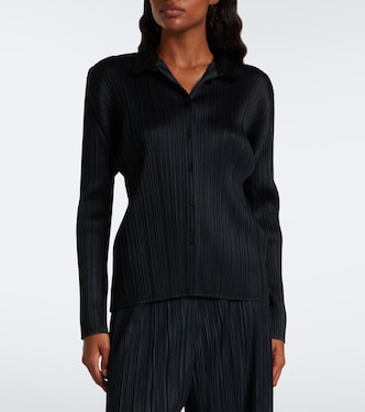 Basics pleated shirt in black - Pleats Please Issey Miyake | Mytheresa