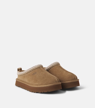 Tazz shearling-lined suede slip-on shoes | UGG Kids