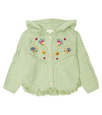 Clara embroidered hooded cardigan | Louise Misha