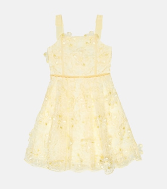 Floral guipure lace dress | Self-Portrait Kids