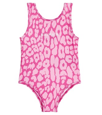 Baby leopard-print swimsuit | Balmain Kids