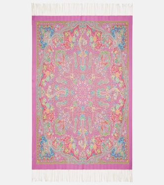 Spugna paisley cotton blanket | Etro