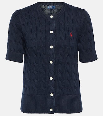 Cable-knit cotton cardigan | Polo Ralph Lauren