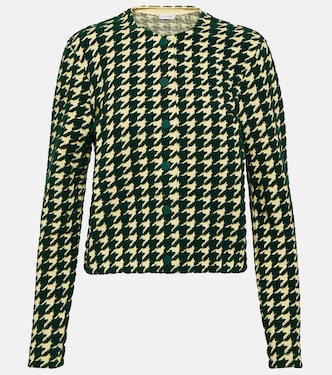 Houndstooth cotton-blend cardigan | Burberry
