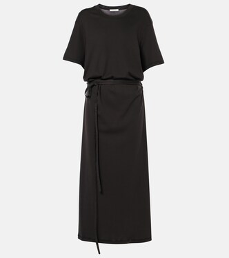 Belted cotton jersey midi dress | Lemaire