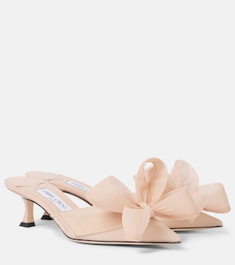 Staz 50 bow-detail mesh mules | Jimmy Choo