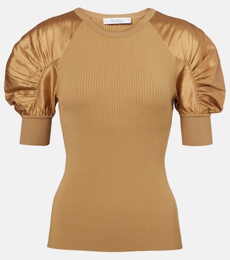 Ribbed-knit crêpe top | Max Mara