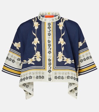 Foulard printed cotton shirt | La DoubleJ