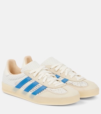 Gazelle Indoor leather-trimmed sneakers | Adidas