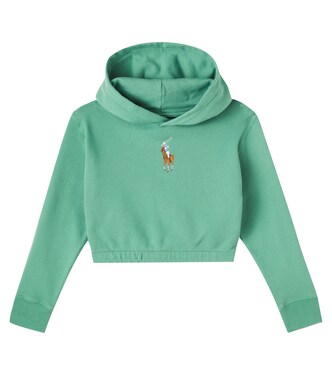 Sudadera cropped en mezcla de algodón | Polo Ralph Lauren Kids
