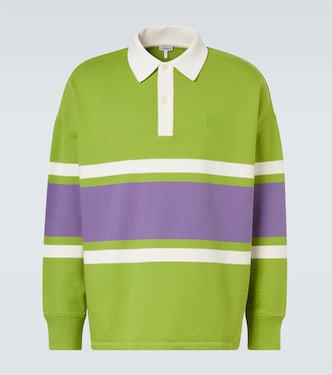 Striped cotton polo sweater | Loewe
