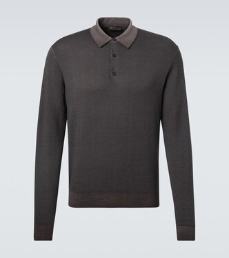 Jacaranda wool and silk polo shirt | Loro Piana