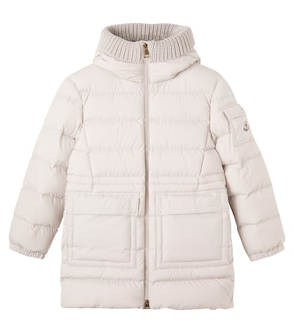 Irma wool-trimmed down coat | Moncler Enfant