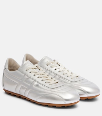 Hogan Olympia metallic leather sneakers | Hogan
