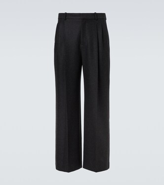 Oberyn wool and cashmere twill wide-leg pants | The Row