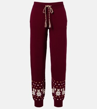 Knitted cotton-blend sweatpants | The Upside