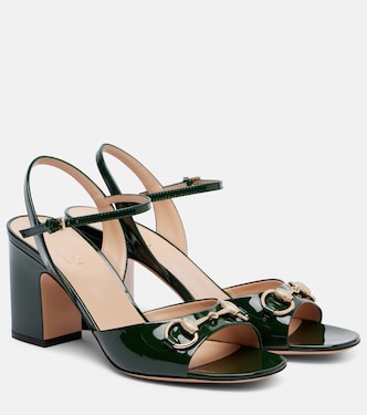 Sandalen Lady Horsebit 75 aus Lackleder | Gucci
