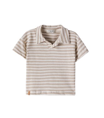 Baby Borrassa linen-blend polo shirt | 1 + in the Family