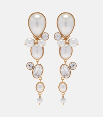 Embellished clip-on earrings | Oscar de la Renta