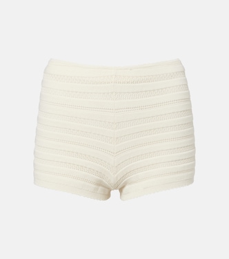 Duma pointelle cotton-blend shorts | Faithfull