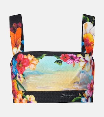 Printed crop top | Dolce&Gabbana