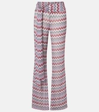 Pantalon évasé Bowie à chevrons | Bananhot