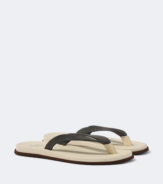 Suede thong sandals | Brunello Cucinelli