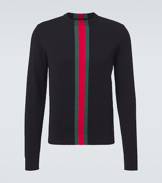 Pull Web Stripe en coton | Gucci