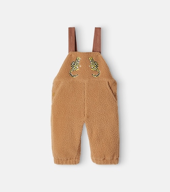 Baby embroidered teddy fleece dungaree | Stella McCartney Kids