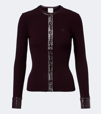 Ribbed-knit cardigan | Courrèges
