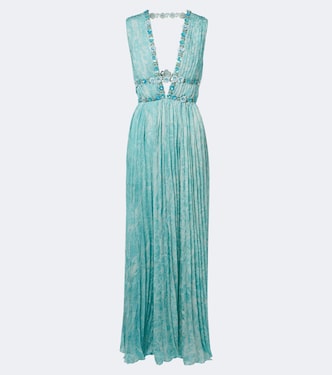 Verzierte Robe Frosted aus Seide | Là Fuori