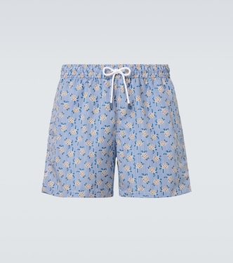 Madeira printed swim trunks | Fedeli