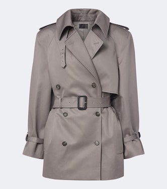 Double-breasted cotton trench coat | Mugler