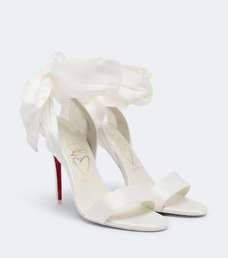 Sandalias Miss Z Sandal Du Désert de crepé de satén | Christian Louboutin