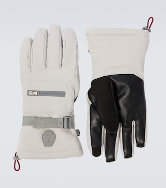 Leather-trimmed ski gloves | Brunello Cucinelli