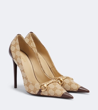 Salones Donna de lona GG con Horsebit | Gucci