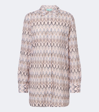 Daria chevron knitted shirt | Melissa Odabash