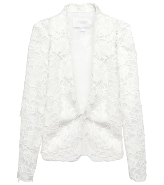 Single-breasted macramé lace jacket | Giambattista Valli