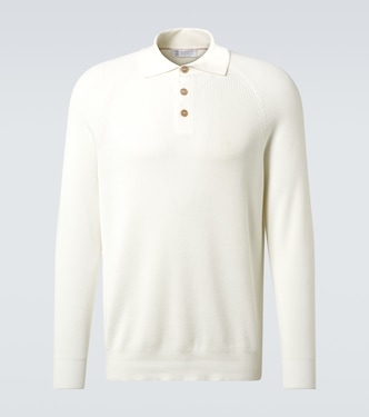 Cotton polo sweater | Brunello Cucinelli
