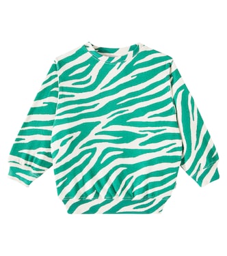 Monti zebra-print cotton sweatshirt | Molo