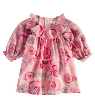 Baby ruffled floral wool dress | Chloé Kids