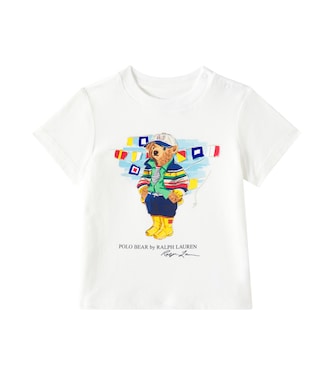 Baby Polo Bear printed cotton jersey T-shirt | Polo Ralph Lauren Kids