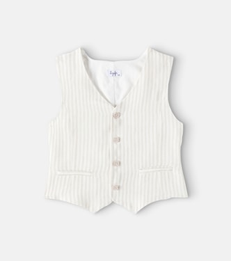 Gilet rayé en lin | Il Gufo