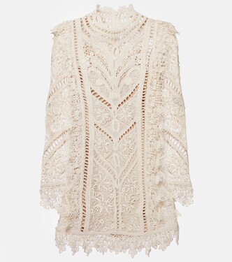 Vestido corto Illuminate Cornelli de croché | Zimmermann