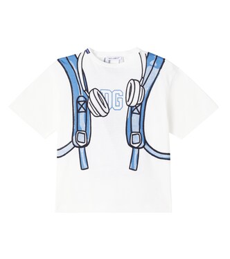 Printed cotton jersey T-shirt | Dolce&Gabbana Kids