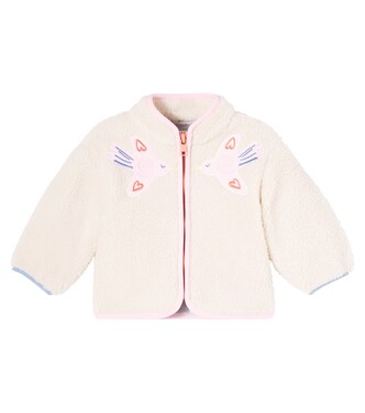 Baby patch-appliqué teddy fleece jacket | Stella McCartney Kids